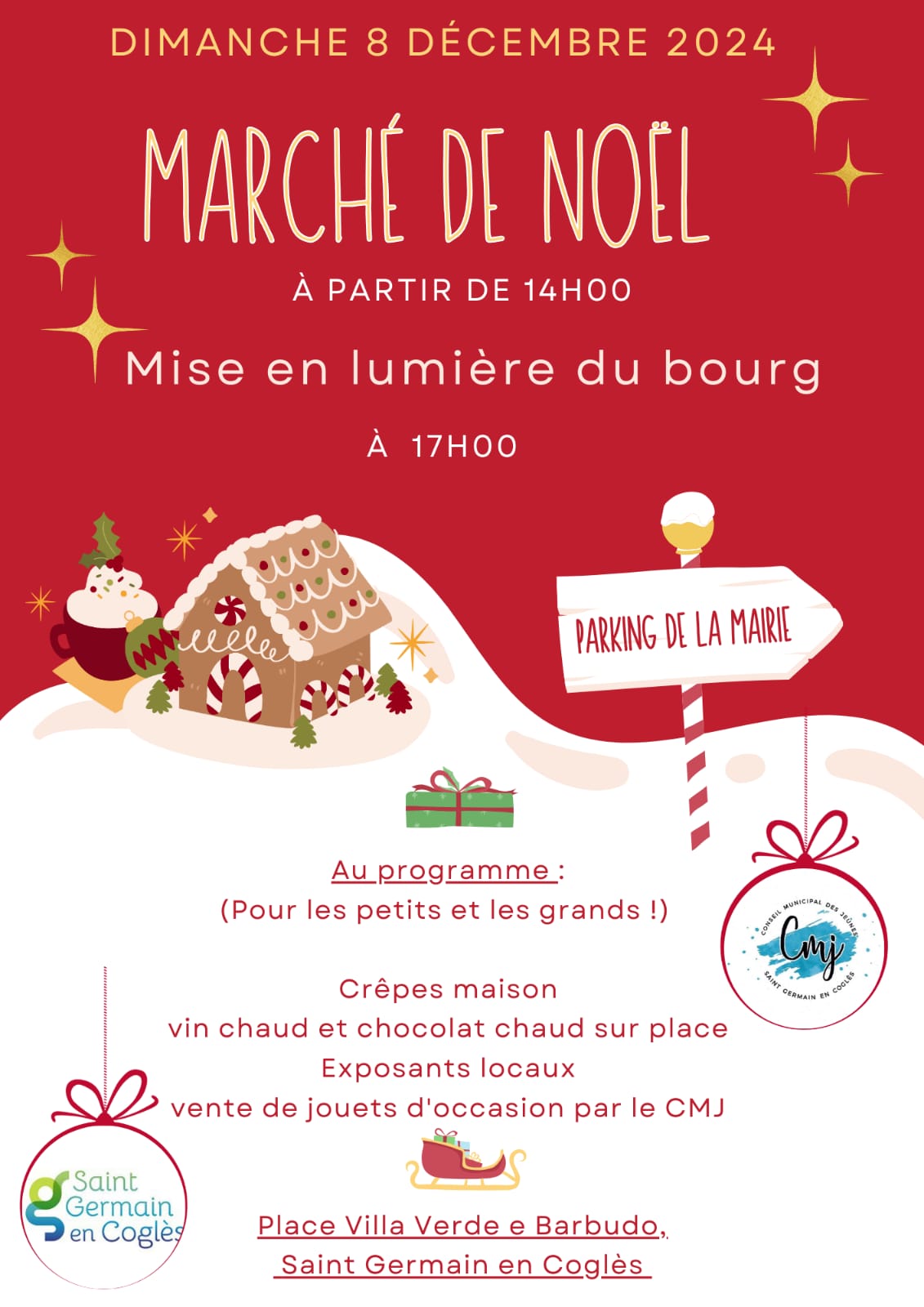 affiche marché de noël