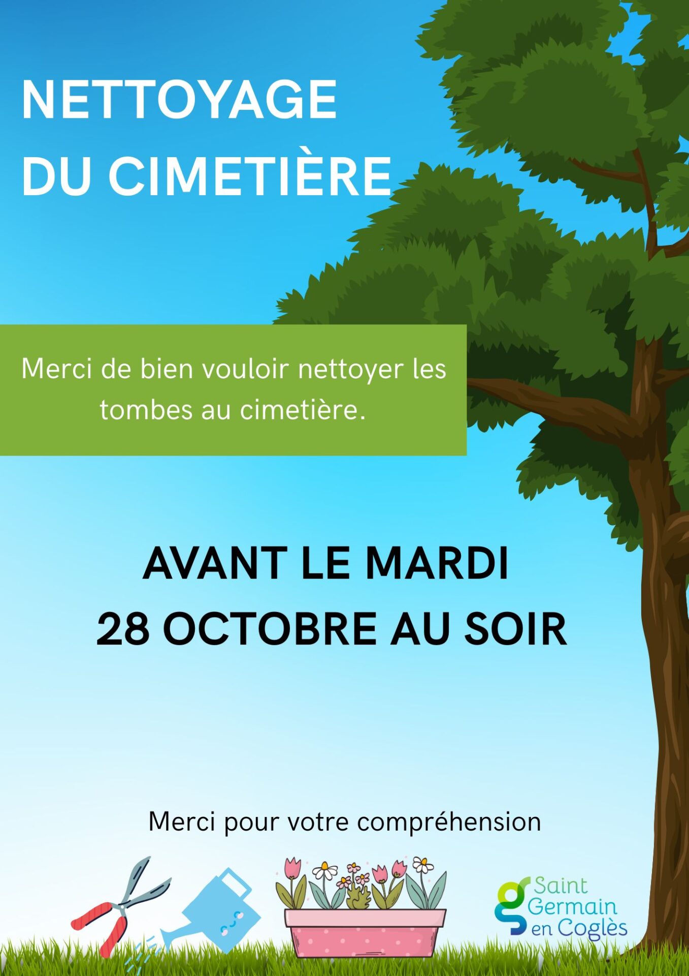 nettoyage du cimetiere