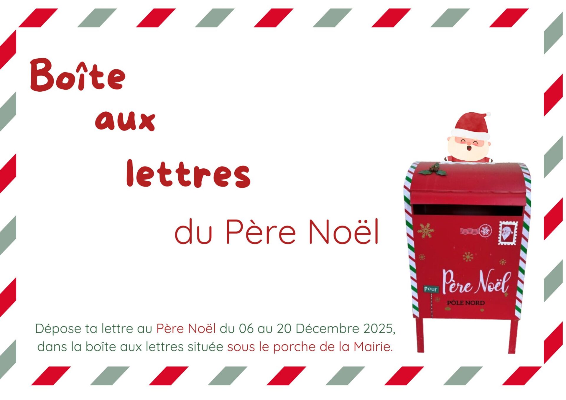 boite aux lettres du pere noel